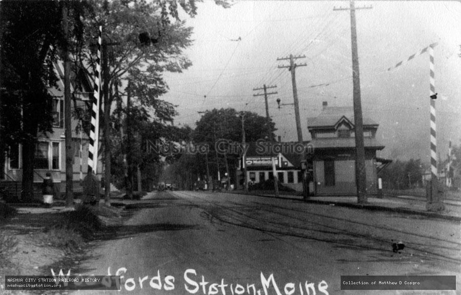 Postcard: Woodfords Station, Maine